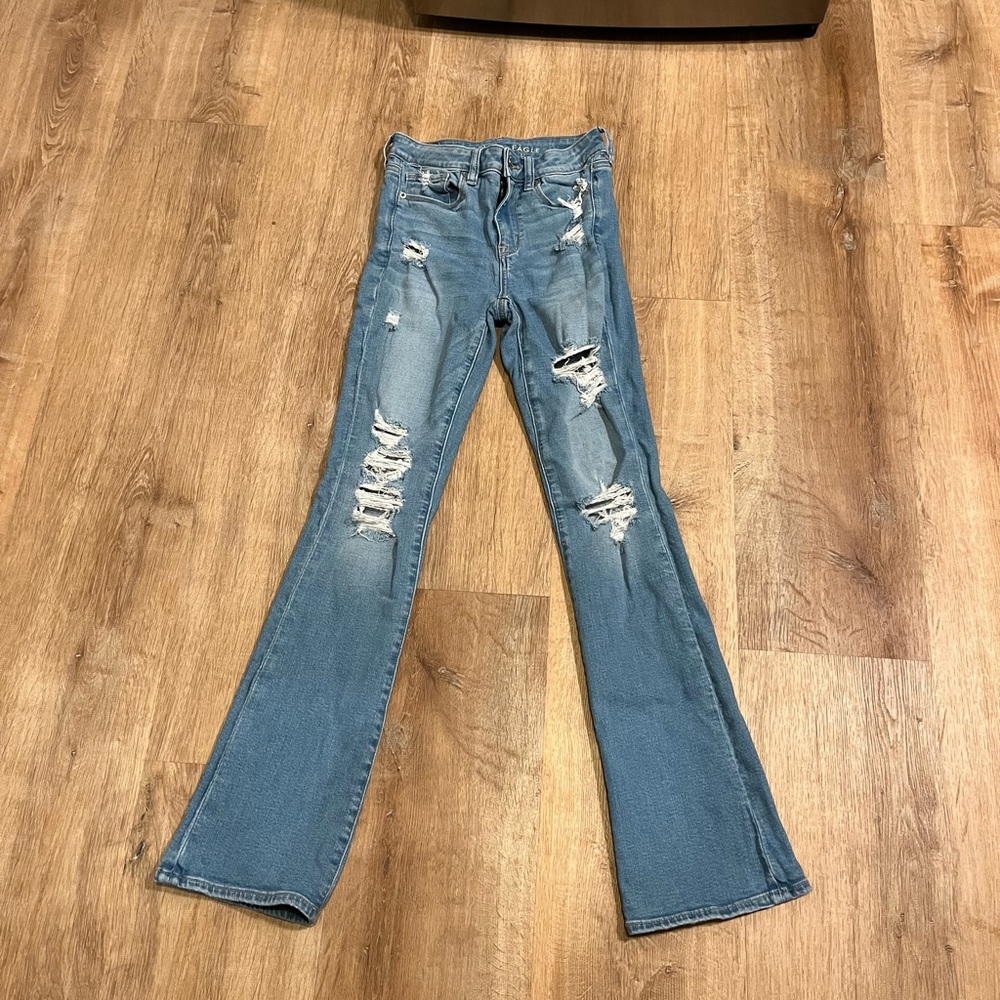 American eagle hi-rise skinny kick jeans